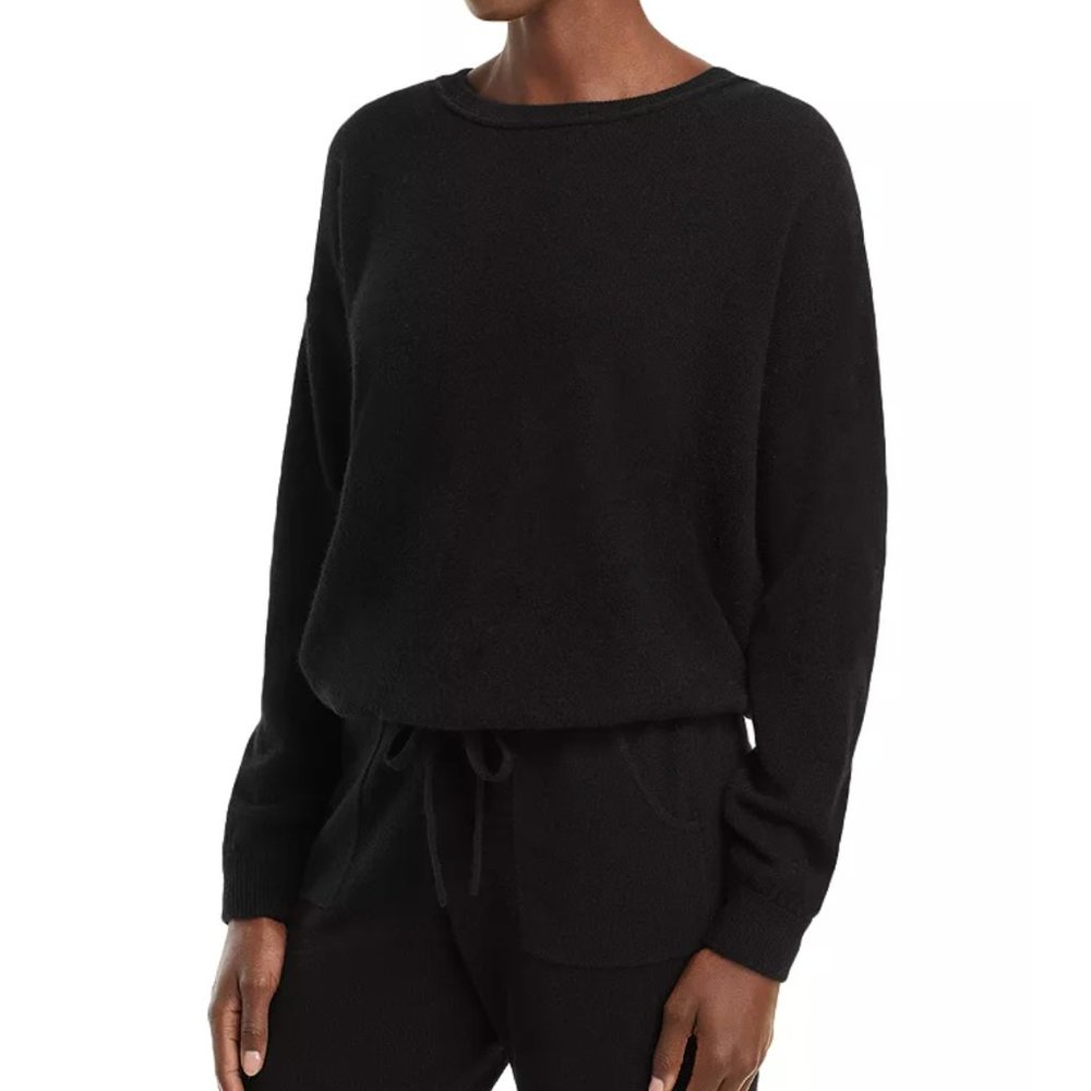 C by Bloomingdale's Cashmere Drawstring Cashmere Sweater-2-ply 100% cashmere-NWT